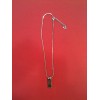 Collier Dior Logo rose en métal argenté
