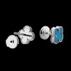 Boucles d'oreilles Van Cleef & Arpels Sweet Alhambra Turquoise