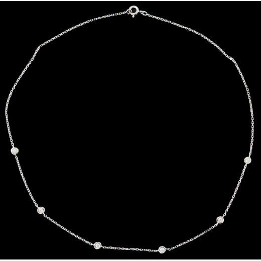 Collier moderne en or et diamants