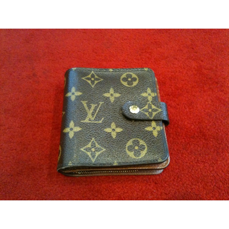 Portefeuille Louis Vuitton Compact Wallet en toile monogram étoile