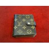 Portefeuille compact Louis Vuitton en toile monogram