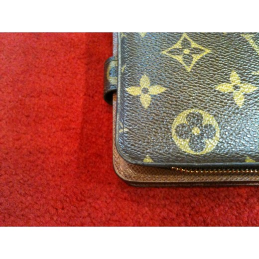 Portefeuille compact Louis Vuitton en toile monogram