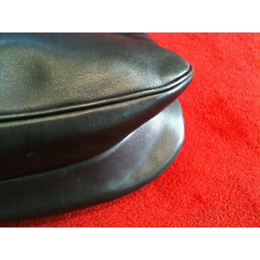 Sac Dior en cuir noir