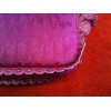 Pochette Christian Dior en tissu et cuir fushia