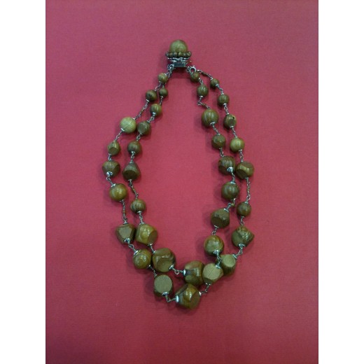Collier Gérard Darel Jackie Kennedy en bois