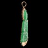 Pendentif Bouddha en or et jade