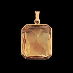 Pendentif Citrine en or