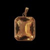 Pendentif Citrine en or