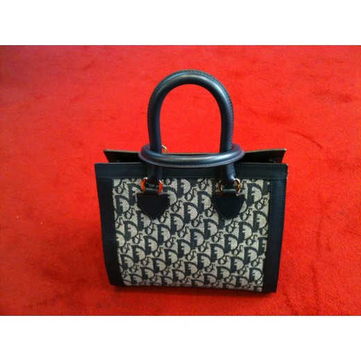 Sac Christian Dior Saddle bag Logo bleu