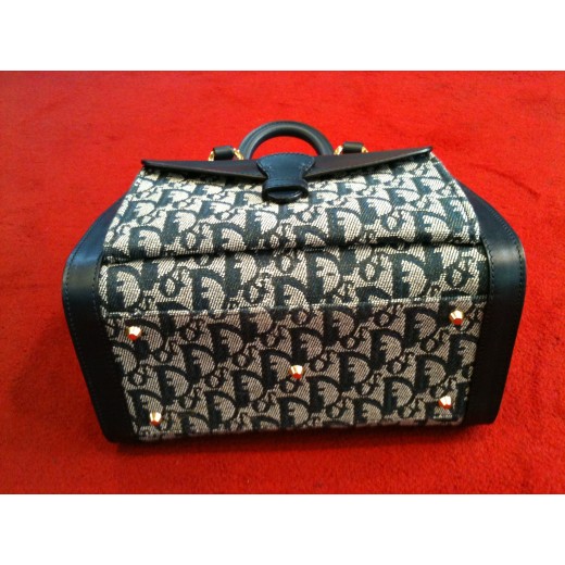 Sac Christian Dior Saddle bag Logo bleu