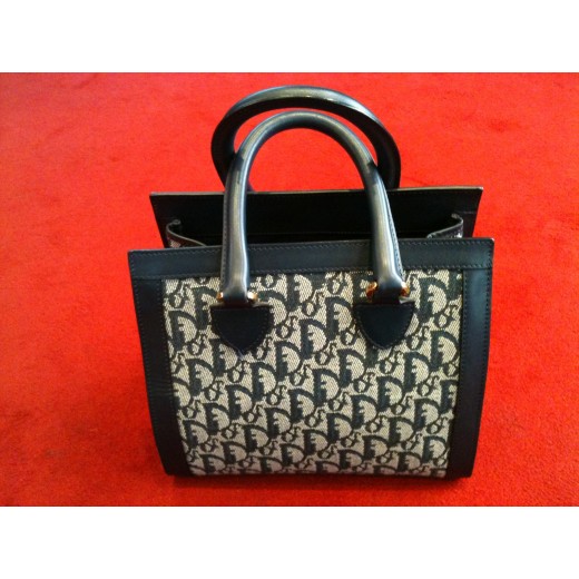 Sac Christian Dior Saddle bag Logo bleu