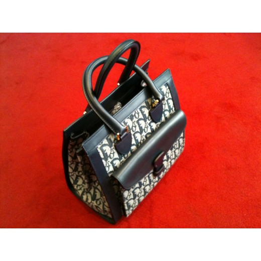 Sac Christian Dior Saddle bag Logo bleu