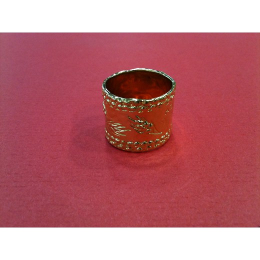 Bague Aurélie Bidermann Françoise dorée à l'or 18 K