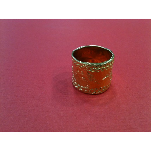 Bague Aurélie Bidermann Françoise dorée à l'or 18 K