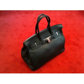 Sac Hermès Birkin 35 en cuir Taurillon Clémence noir