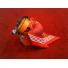 Twilly Hermès orange et rouge en soie