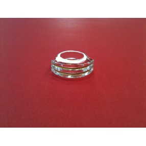 Bague Baccarat en cristal et or
