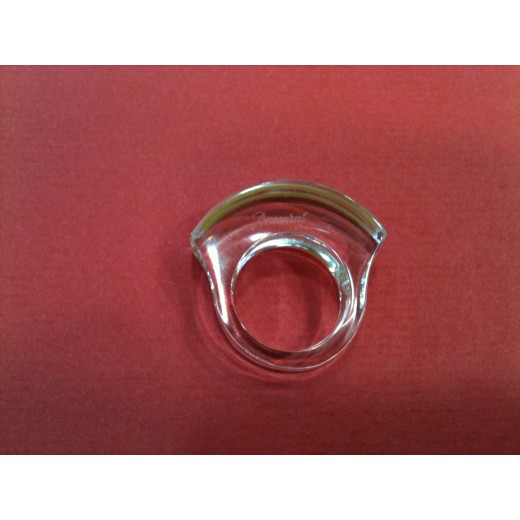 Bague Baccarat en cristal et or