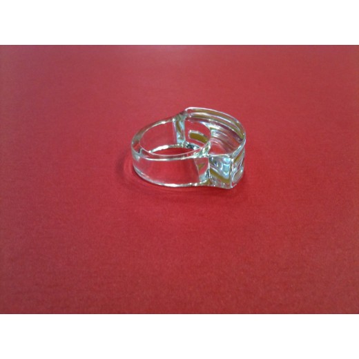 Bague Baccarat en cristal et or