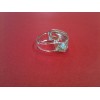 Bague Baccarat en cristal et or