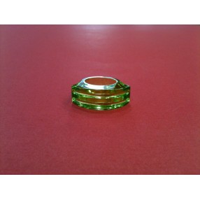 Bague Baccarat en cristal et or