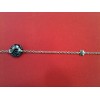 Collier long Montblanc en argent et verre