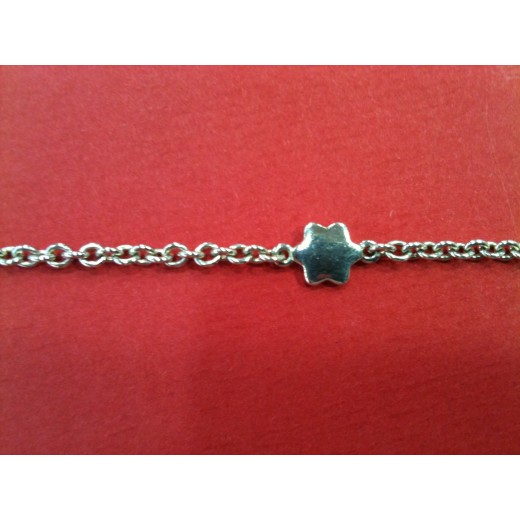 Collier long Montblanc en argent et verre