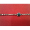 Collier long Montblanc en argent et verre