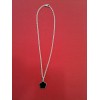Collier Christofle Trèfle noir en argent