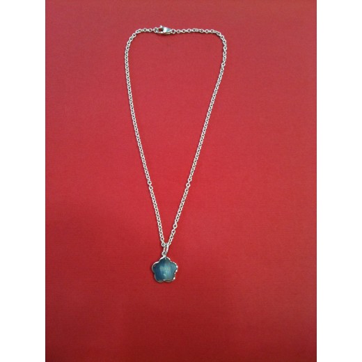 Collier Christofle Trèfle noir en argent