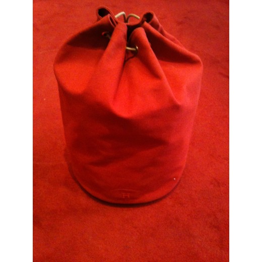 Sac de Sport Hermes en toile et cuir