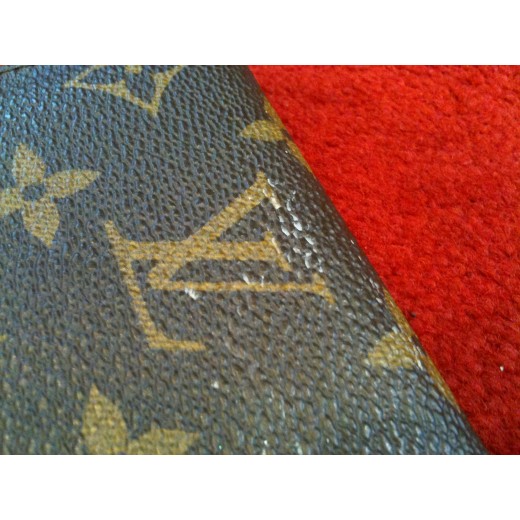 Porte-monnaie plat Louis Vuitton en toile monogram