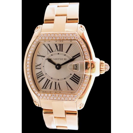 Montre Cartier Roadster Lady en or & diamants