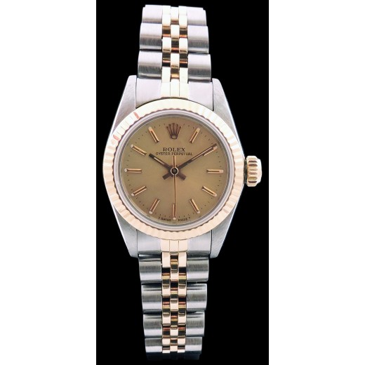 Montre Rolex Lady Oyster Perpetual or & acier