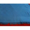 Châle Monogram Louis Vuitton bleu en soie et laine