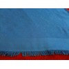 Châle Monogram Louis Vuitton bleu en soie et laine