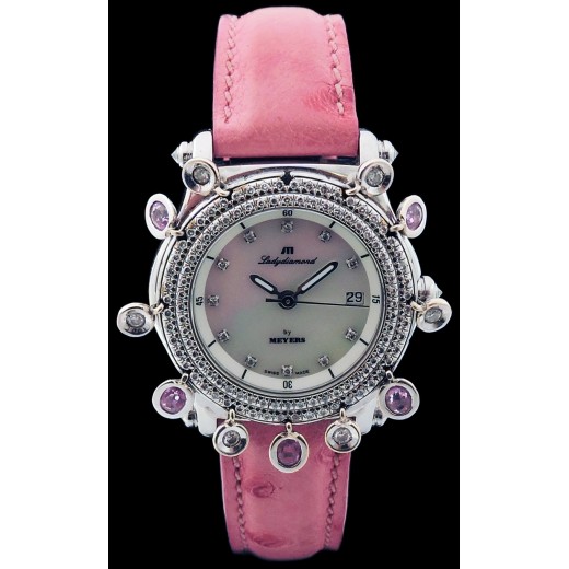 Montre Meyers Lady Diamond nacre et diamants