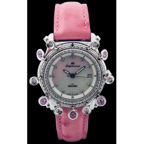 Montre Meyers Lady Diamond nacre et diamants