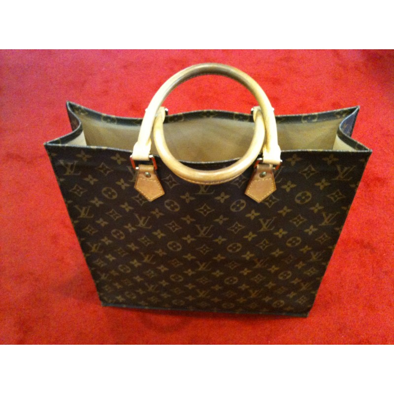 sac a main louis vuitton cabas plat en toile damier