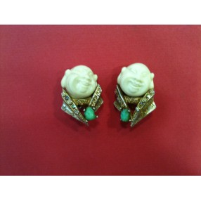 Boucles d'oreilles Har "Chinois souriant"