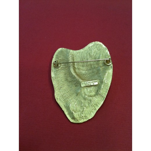 Broche Auriège - Métal Doré, Bijou Vintage Occasion