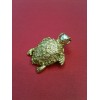 Broche Yves Saint Laurent Tortue en métal doré 