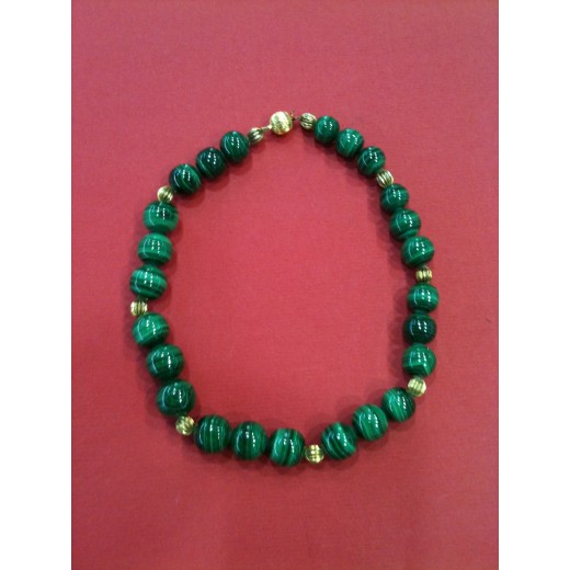 Collier en malachite