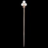 Épingle à cravate Fleur de lys perles et diamant