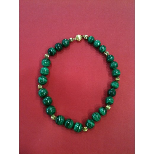 Collier en malachite