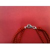 Collier triple rang en corail