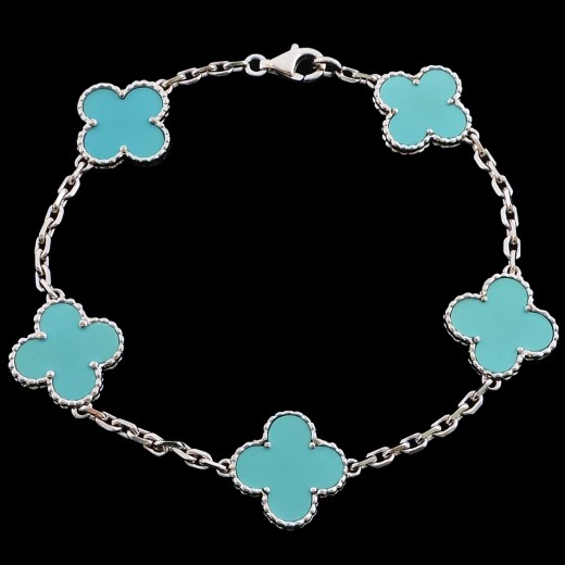 Bracelet Van Cleef & Arpels Vintage Alhambra Turquoise