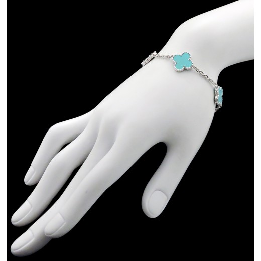 Bracelet Van Cleef & Arpels Vintage Alhambra Turquoise