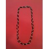 Collier ancien en onyx et perles de culture