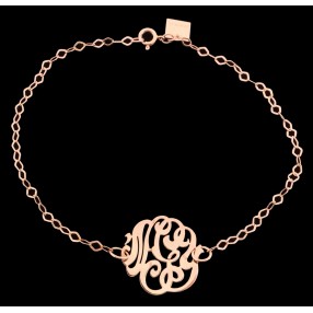 Bracelet Ginette NY Baby Monogram en or